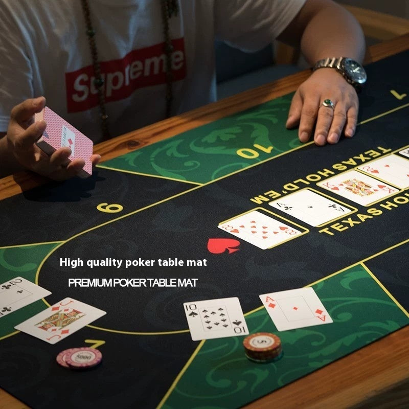 Texas Poker Tablecloth Thickened Overlock Rubber Desk Mat