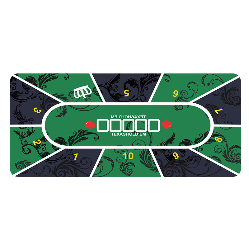 Texas Poker Tablecloth Thickened Overlock Rubber Desk Mat
