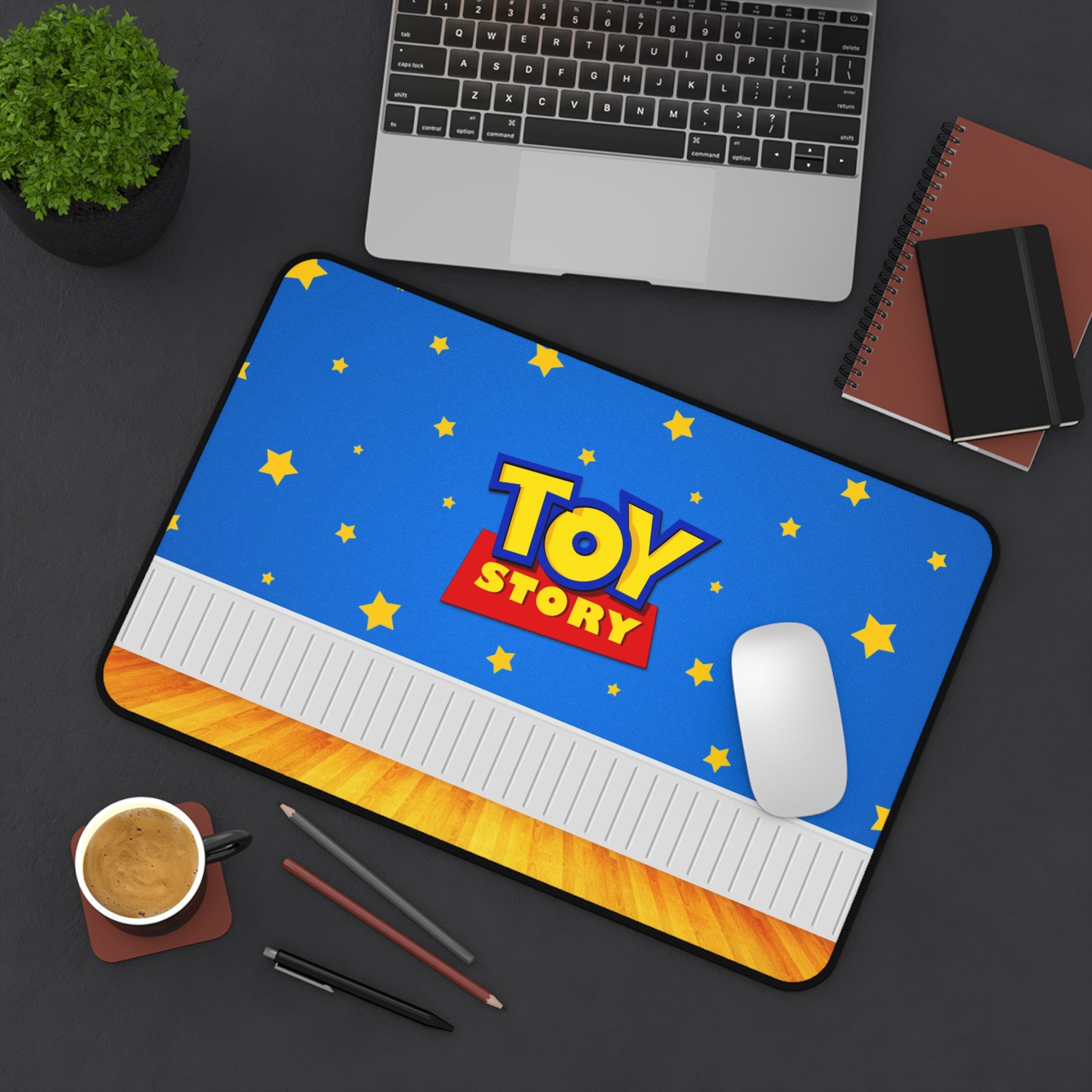 Toy Story Desk Mat — Blue Starry Collector Mouse Pad