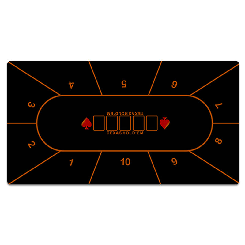 Texas Poker Tablecloth Thickened Overlock Rubber Desk Mat