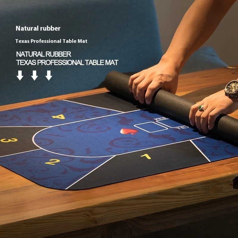 Texas Poker Tablecloth Thickened Overlock Rubber Desk Mat